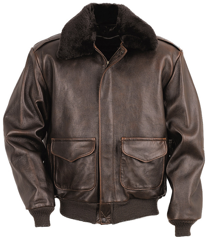 Men's Bomber Leather Jacket Made in USA