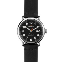 Leather Analog Watch Made in USA